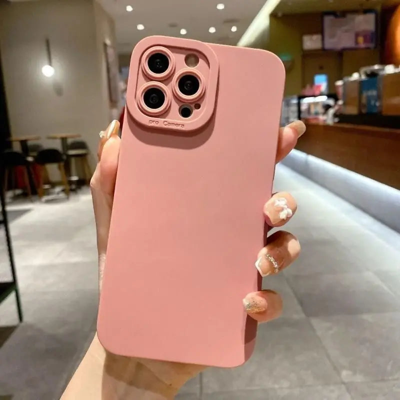 Matte Silicone iPhone Case – Shockproof & Slim