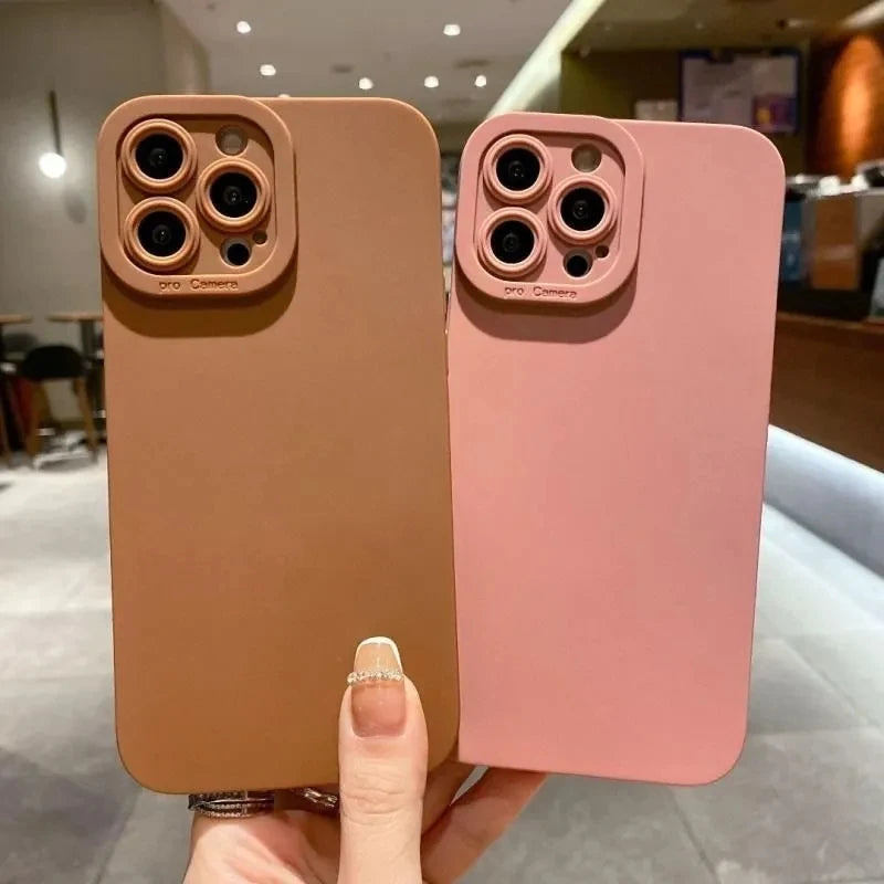 Matte Silicone iPhone Case – Shockproof & Slim