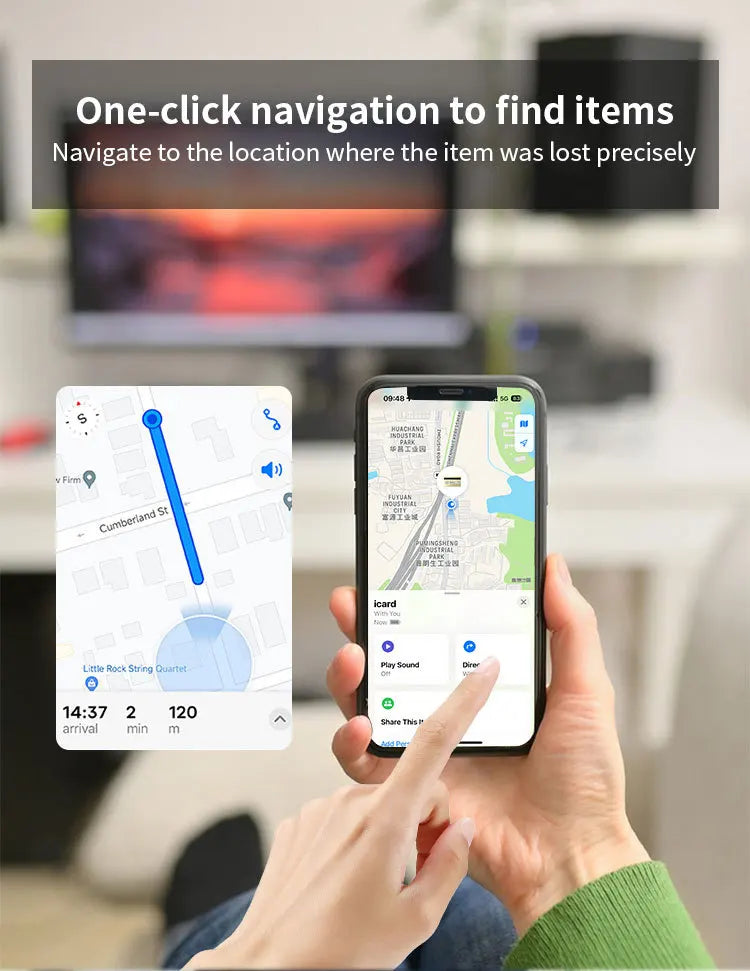 Smart Bluetooth Tracker for iOS – Works with Apple Find My | Anti‑Lost Tag