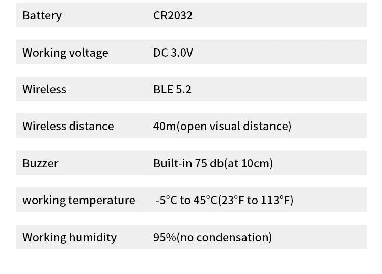 Smart Bluetooth Tracker for iOS – Works with Apple Find My | Anti‑Lost Tag