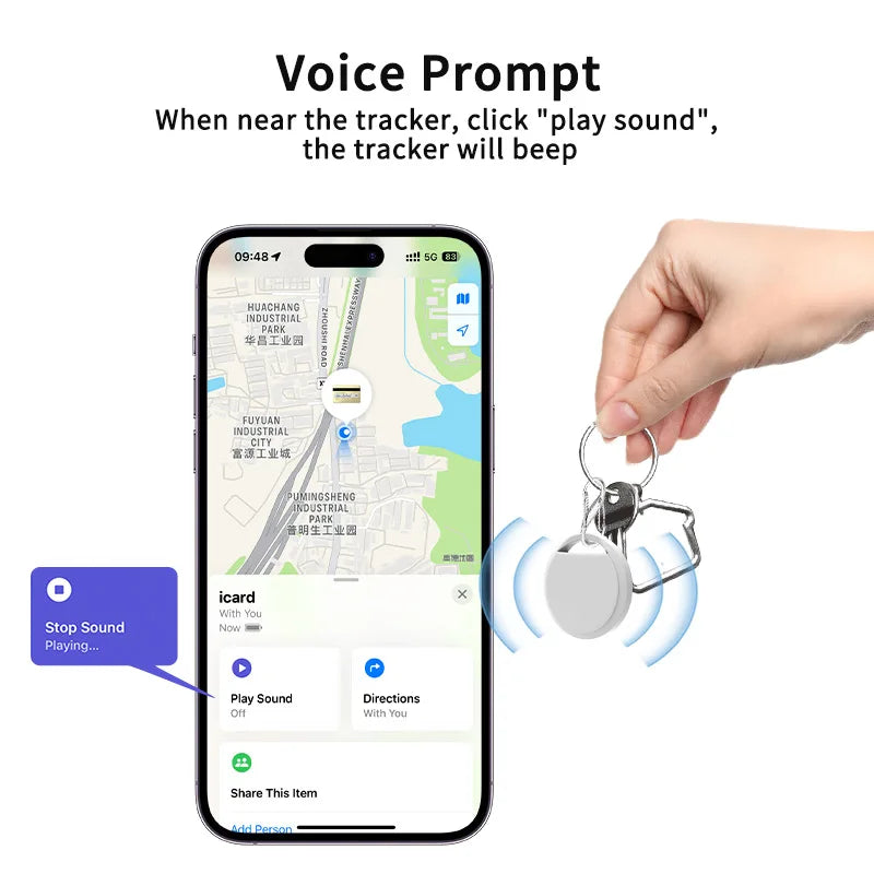 Smart Bluetooth Tracker for iOS – Works with Apple Find My | Anti‑Lost Tag