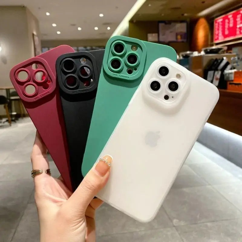 Matte Silicone iPhone Case – Shockproof & Slim