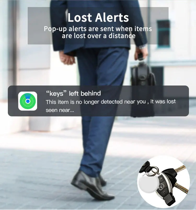 Smart Bluetooth Tracker for iOS – Works with Apple Find My | Anti‑Lost Tag