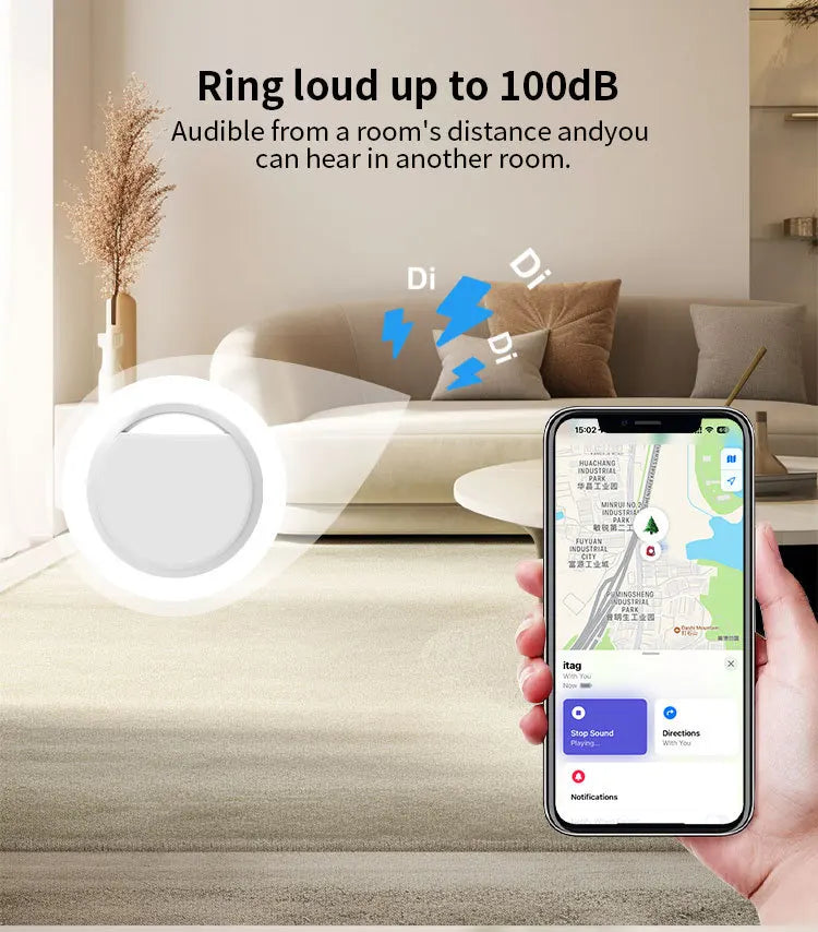 Smart Bluetooth Tracker for iOS – Works with Apple Find My | Anti‑Lost Tag
